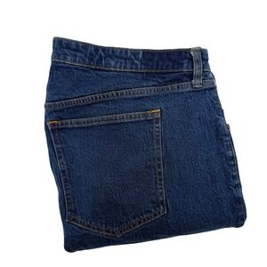 Abercrombie & Fitch Curve Love 90s Relaxed Jean High Rise Blue 36 Long Womens